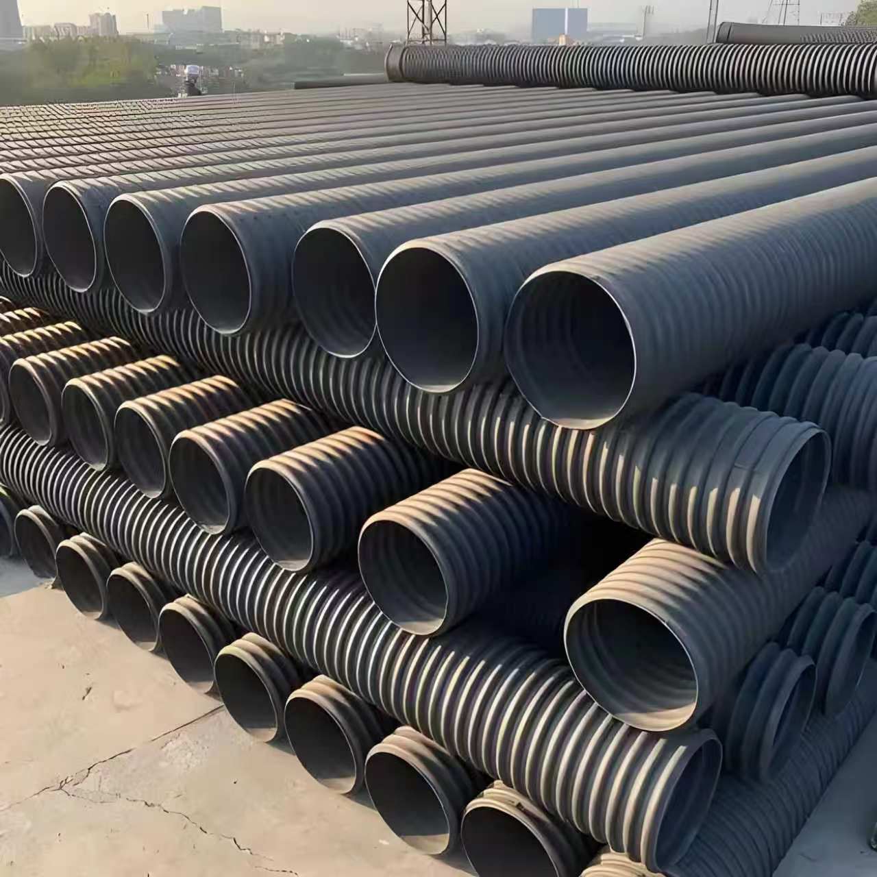 扬州市钢带增强波纹管钢丝网骨架复合管 - 厂家